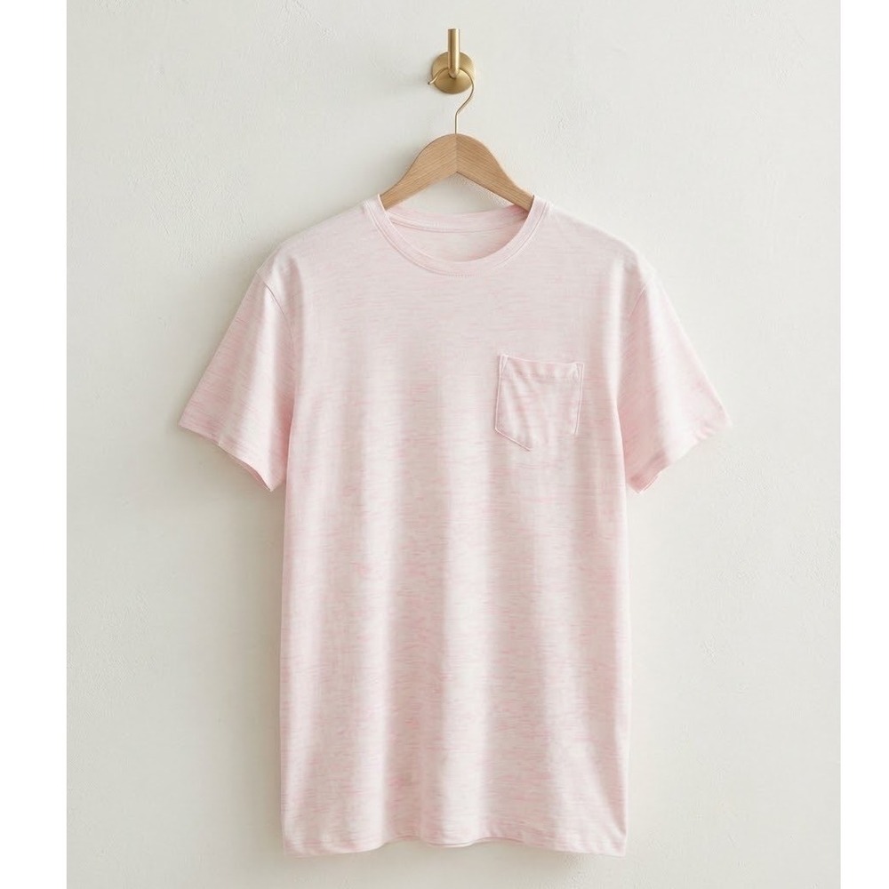 UGG RTW Mens XL Pink Space Dye Short Sleeve Pocket T-Shirt Relaxed Fit Tee
